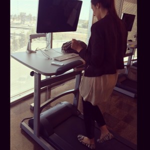 Arbeiten auf dem Laufband