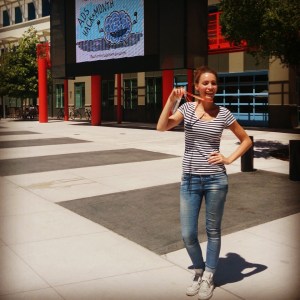 They let me in! Sarah @ Hacker Square